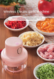 250ml Pink Usb Wireless Electric Garlic Masher Sturdy Press Mincer Vegetable Chili Meat Grinder Food Chopper Kitchen Tools