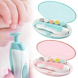 Baby Nail Trimmer Electric Baby Manicure Pedicure Nail Clippers Cutter Scissors Care Set New Born