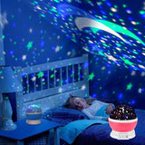 Galaxy Star Projector LED Night Light Rotating Starry Sky Projectors Lamp