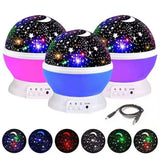 Galaxy Star Projector LED Night Light Rotating Starry Sky Projectors Lamp