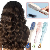 Self-Cleaning Hair Brush Anti-Static Massage Comb Retractable Rotating Combs Scalp Massager Detangling Hair Brushes Styling Tool