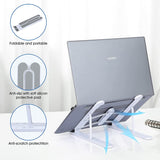 Portable Laptop Holder Stand with 7-Level adjustable Height With Anti Slip Rubber Grips