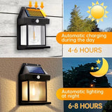 LED Solar Wall Lamp Outdoor Waterproof Up And Down Luminous Lighting Garden Decoration Solar Lights