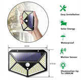 Multifunctional Solar Lamp Outdoor Garden Decoration Solar Led Light Waterproof Sunlight Powered Spotlight With Motion Sensor