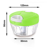 Manual Speedy Vegetable & Fruit Chopper - Hand-Pull Mincer & Food Processor