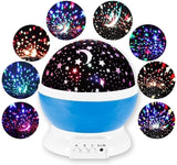 Galaxy Star Projector LED Night Light Rotating Starry Sky Projectors Lamp