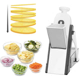 4 In 1 Vegetable Cutter Chopper Adjustable Multi-function Drum Cutter Vertical Vegetable Cutter Kitchen Shredder Grater Artifact