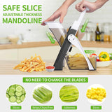 4 In 1 Vegetable Cutter Chopper Adjustable Multi-function Drum Cutter Vertical Vegetable Cutter Kitchen Shredder Grater Artifact